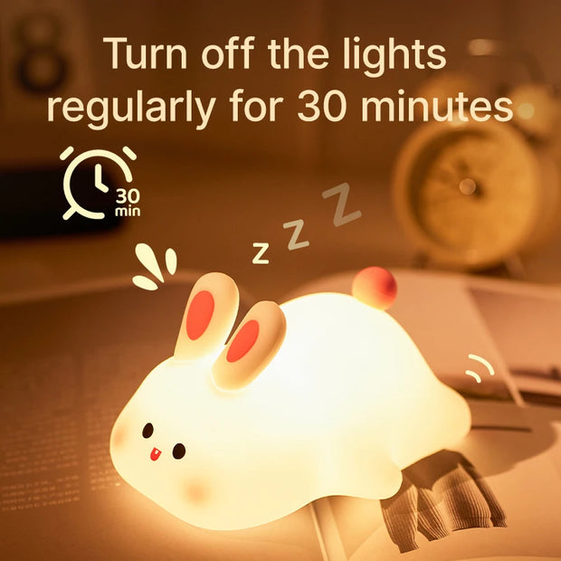 LED Night Lights for Kids - Cute Silicone Animal Lamps