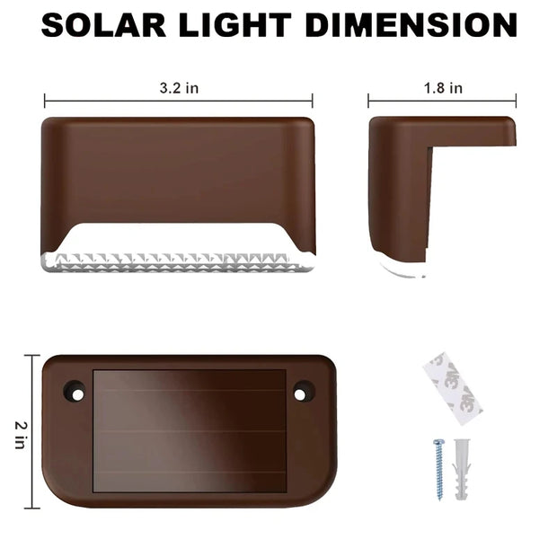 1~20PCS Solar Deck Lights - Outdoor IP65 Waterproof Garden Lamps