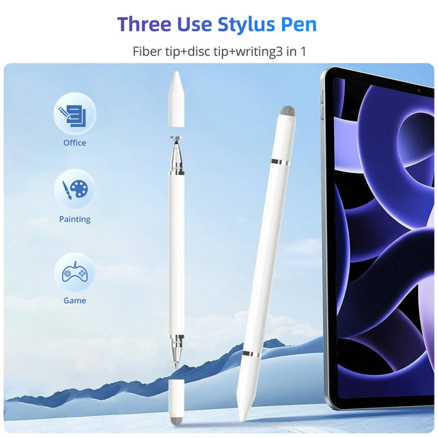 3 in 1 Magnetic Stylus Pen For Mobile Tablet For iPhone ipad Drawing Tablet Capacitive Touch Screen Pencil For Android Huawei