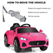 Pink Maserati GranCabrio Sport 12V Kids Ride-On: Remote Control & Lights