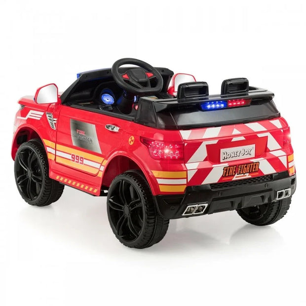 Red Firetruck Electric Ride-On Car with Remote Control