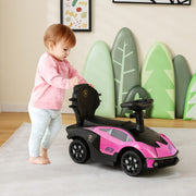 3-in-1 Licensed Lamborghini Ride on Push Car with Handle Guardrail