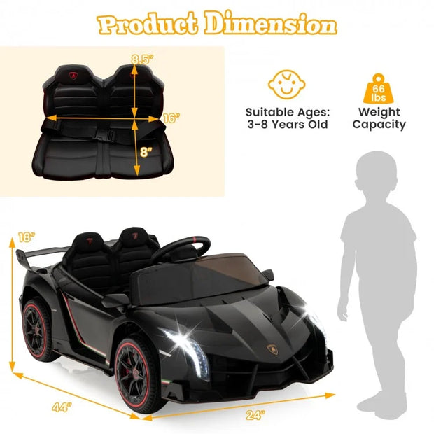 Licensed Lamborghini 4WD Kids Ride-on Sports Car with Remote