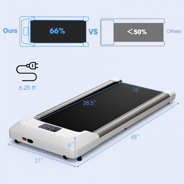 Smart Walking Pad: LED Display, Remote Control Included