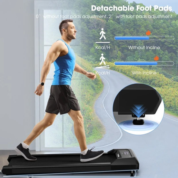 Smart Walking Pad: LED Display, Remote Control Included