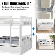 3 in 1 Bunk Bed with Ladder