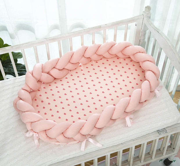 All-Cotton Woven Three-Dimensional Protective Crib Pillow