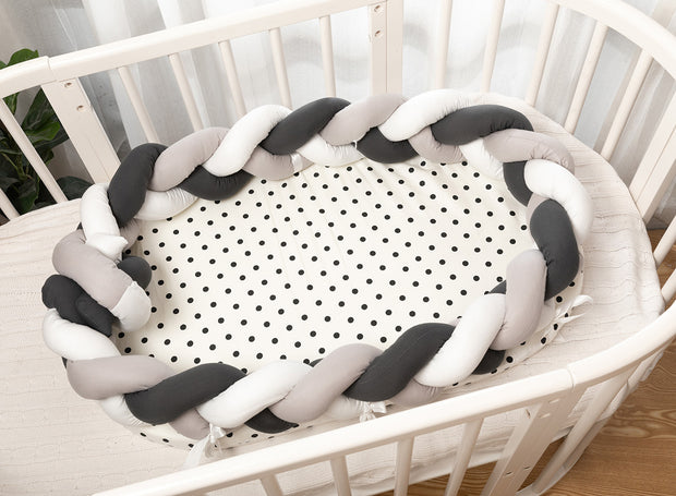 All-Cotton Woven Three-Dimensional Protective Crib Pillow