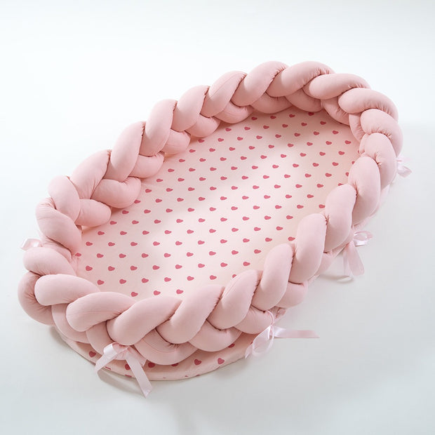 All-Cotton Woven Three-Dimensional Protective Crib Pillow