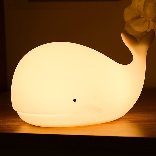 Colorful Whale Silicone Pat Light