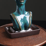 Ceramic Beauty Statue Backflow Incense Burner