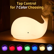 Colorful Whale Silicone Pat Light