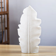 Scandinavian Leaf Ceramic Vase