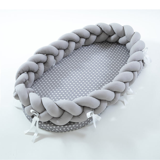 All-Cotton Woven Three-Dimensional Protective Crib Pillow