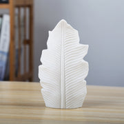 Scandinavian Leaf Ceramic Vase