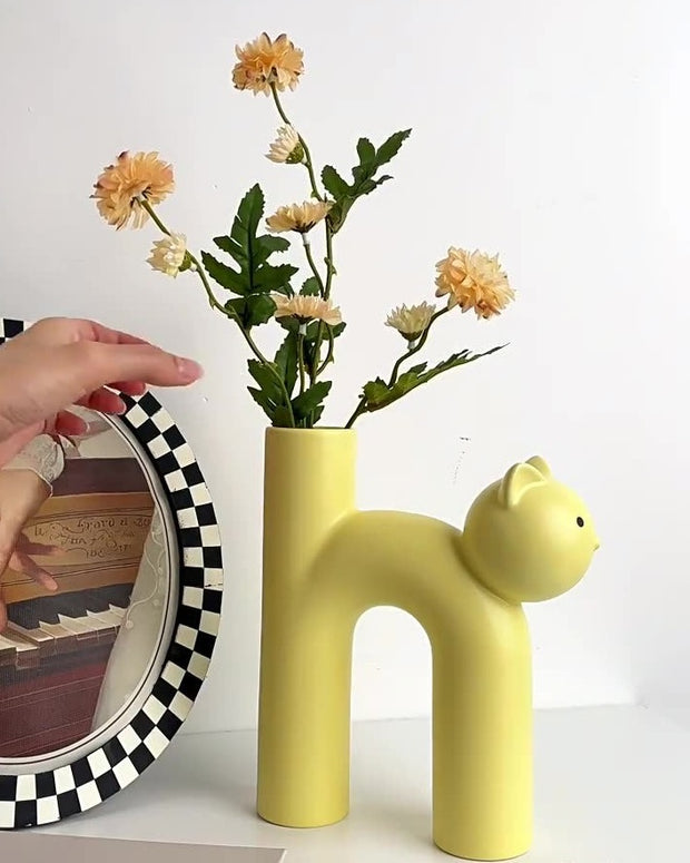 Ceramic Cute Cat Vase