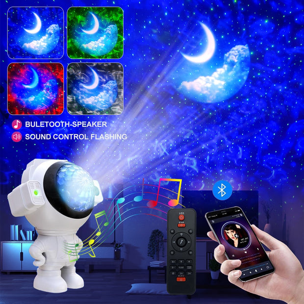 Astronaut Starry Galaxy Projector Night Light Lamp