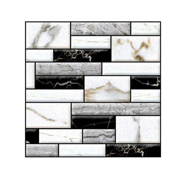 Self Adhesive Tile Wall Sticker Home Decor 3d pvc sticker Covers For Kitchen Cupboard Bathroom Wallpaper Waterproof Wallpaper