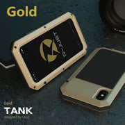 Heavy Duty Protection Armor Metal Aluminum phone Case for iPhone 13 11 12 mini Pro XS MAX SE XR X 6 6S 7 8 Plus Shockproof Cover