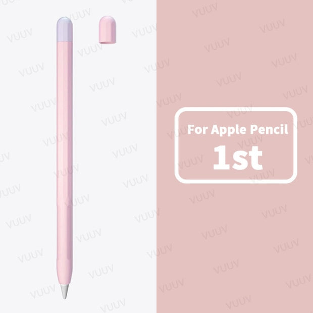 For Funda Apple Pencil 1 2 Case Duotone Soft Silicone Protective Cover 1st 2nd Generation iPad Pencil Skin For Apple Pencil Case