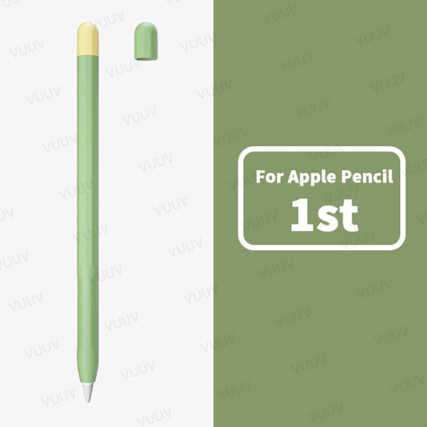 For Funda Apple Pencil 1 2 Case Duotone Soft Silicone Protective Cover 1st 2nd Generation iPad Pencil Skin For Apple Pencil Case