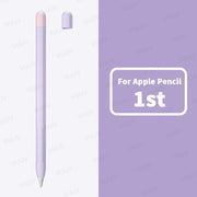 For Funda Apple Pencil 1 2 Case Duotone Soft Silicone Protective Cover 1st 2nd Generation iPad Pencil Skin For Apple Pencil Case