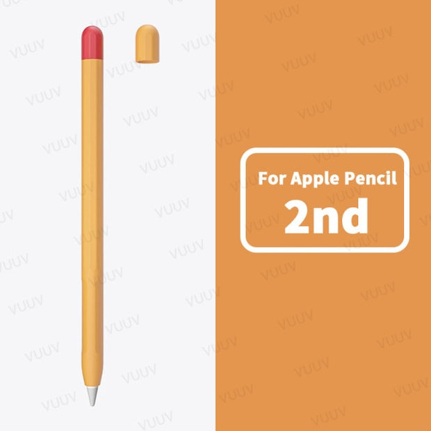 For Funda Apple Pencil 1 2 Case Duotone Soft Silicone Protective Cover 1st 2nd Generation iPad Pencil Skin For Apple Pencil Case