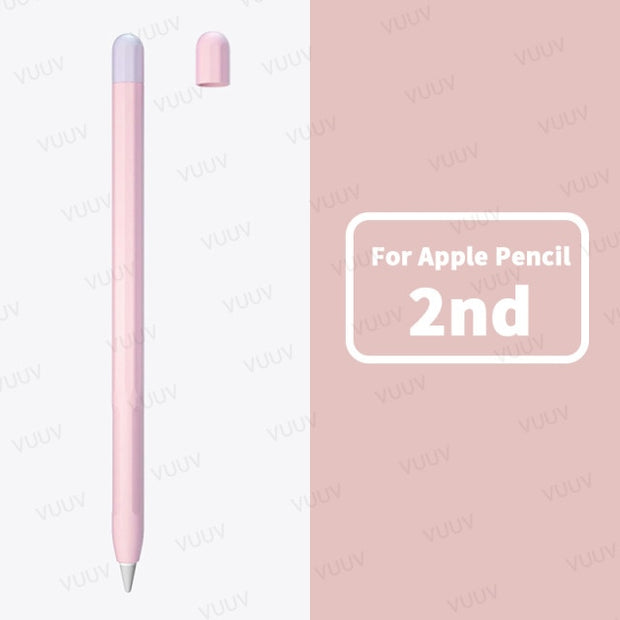 For Funda Apple Pencil 1 2 Case Duotone Soft Silicone Protective Cover 1st 2nd Generation iPad Pencil Skin For Apple Pencil Case