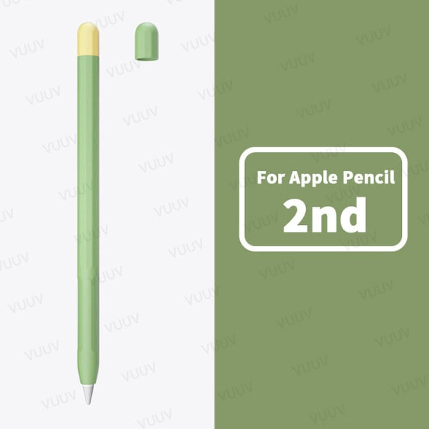 For Funda Apple Pencil 1 2 Case Duotone Soft Silicone Protective Cover 1st 2nd Generation iPad Pencil Skin For Apple Pencil Case