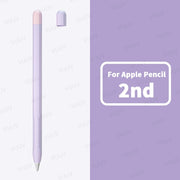 For Funda Apple Pencil 1 2 Case Duotone Soft Silicone Protective Cover 1st 2nd Generation iPad Pencil Skin For Apple Pencil Case