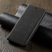 Ultra Thin Suede Leather iPhone Flip Cover Wallet Case