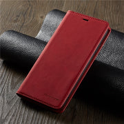 Ultra Thin Suede Leather iPhone Flip Cover Wallet Case